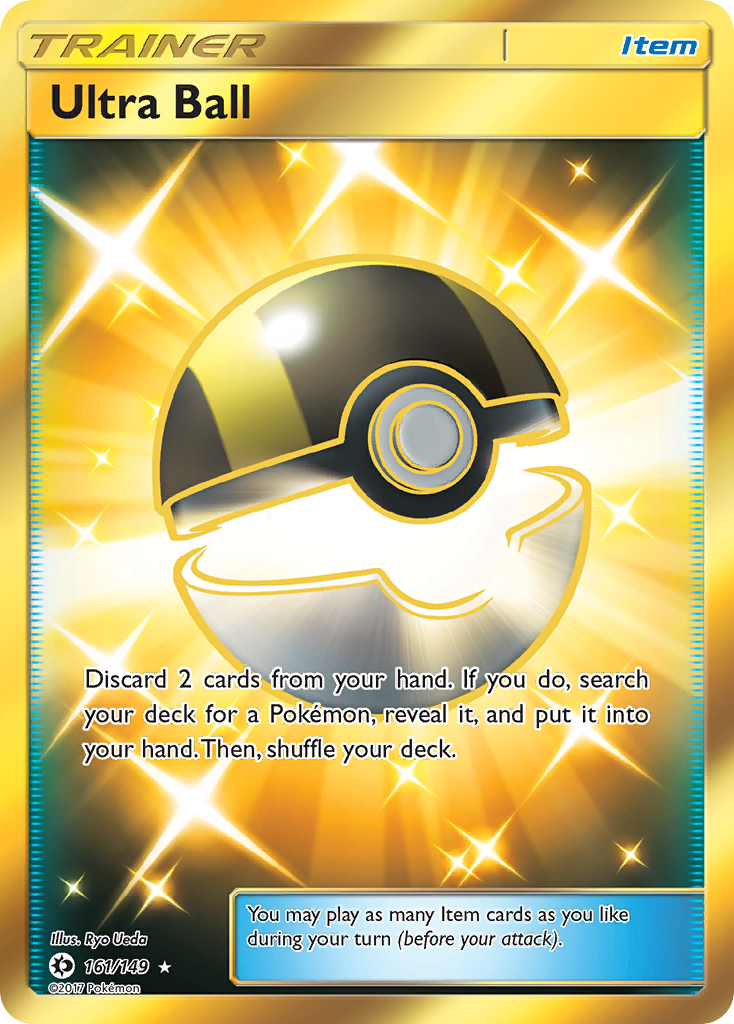Sun & Moon Secret Rare Ultra Ball #161/149